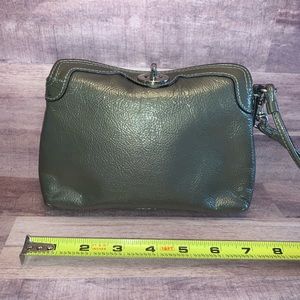 Leather Coach Wristlet